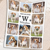 犬最高のがペットパーソナライズされた写真コラージュ フリースブランケット