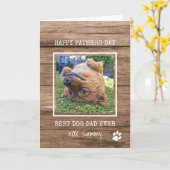 犬最高ののパパが父の日を撮影 カード (黄色い花)