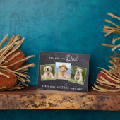 犬最高ののパパが素朴ペット写真父の日 フォトプラーク (側面)