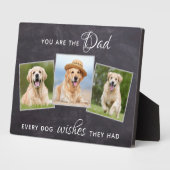 犬最高ののパパが素朴ペット写真父の日 フォトプラーク (側面)