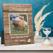 犬最高ののパパが素朴父の日に撮影 フォトプラーク (側面)