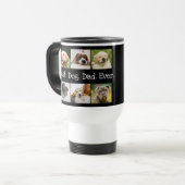 犬最高ののパパと白黒のコラージュ トラベルマグ (正面左)