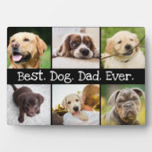 犬最高ののパパと白黒のコラージュ フォトプラーク (正面)
