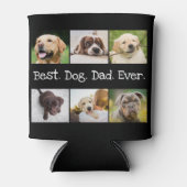 犬最高ののパパと白黒のコラージュ 缶クーラー (正面)