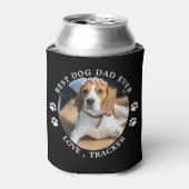 犬最高ののパパの前足のプリントカスタムかわいいペットの写真 缶クーラー (缶正面)