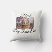犬最高ののパパを追加するペット名photo bone golden r クッション (裏面)