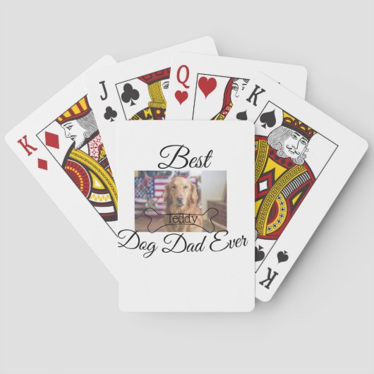 犬最高ののパパを追加するペット名photo bone golden r トランプ (裏面)