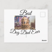 犬最高ののパパを追加するペット名photo bone golden r ポストカード (裏面)