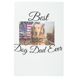 犬最高ののパパを追加するペット名photo bone golden r メタルプリント