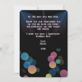 犬最高ののパパEver,父の日フラットフォトカード サンキューカード (裏面)