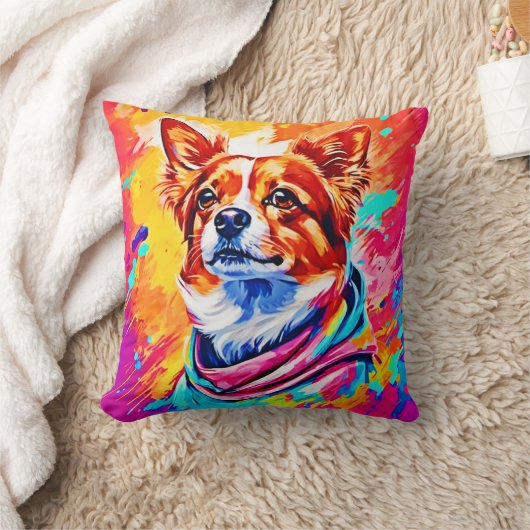 犬最高ののペット絵を描アート クッション (ブランケット)