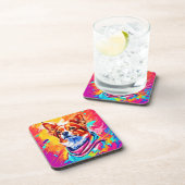 犬最高ののペット絵を描アート コースター (右側)