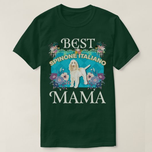 犬最高ののママのためのスピノンItaliano Mama贈り物 Tシャツ (デザイン正面)