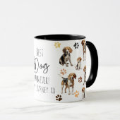 犬最高ののムーム・ビーグル・パターン ツートーンマグカップ (正面右)