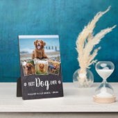 犬最高のの写真モダンコラージュPetメモリアル フォトプラーク (側面)