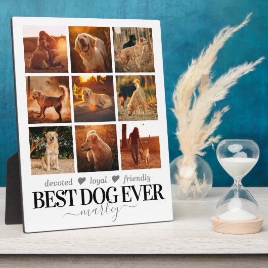 犬最高のの写真 フォトプラーク (側面)