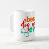 犬最高のの叔父のエバースタイルの日クールのプレゼント コーヒーマグカップ (正面左)