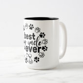 犬最高のの叔父のエバースタイルの日クールのプレゼント ツートーンマグカップ (正面右)