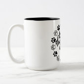 犬最高のの叔父のエバースタイルの日クールのプレゼント ツートーンマグカップ (左)