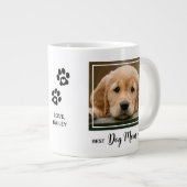 犬最高のの母がペットで撮影 ジャンボコーヒーマグカップ (正面右)