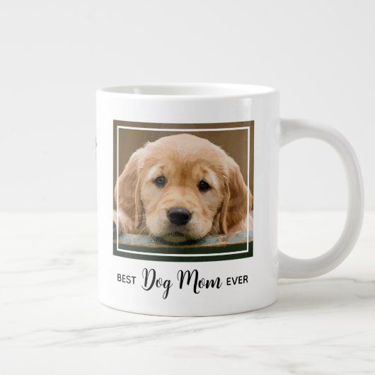 犬最高のの母がペットで撮影 ジャンボコーヒーマグカップ (右)