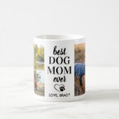 犬最高のの母がペットパーソナライズされたした2写真 コーヒーマグカップ (中央)