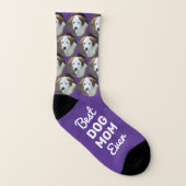 犬最高のの母がペットパーソナライズされたのカッコいい写真 ソックス (左内側)
