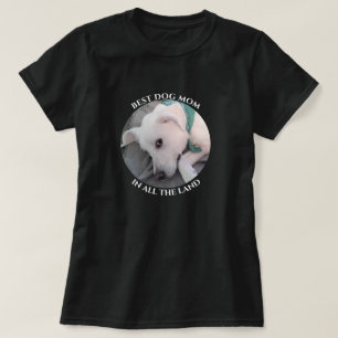 犬最高のの母が可愛い白い子犬の黒の写真 Tシャツ