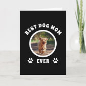 犬最高のの母が撮カスタム影パーソナライズされた カード (正面)