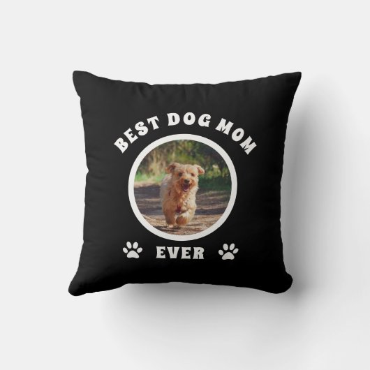 犬最高のの母が撮カスタム影パーソナライズされた クッション (裏面)