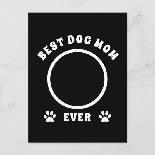 犬最高のの母が撮カスタム影パーソナライズされた ポストカード (正面)