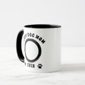 犬最高のの母が撮カスタム影パーソナライズされた マグカップ (正面左)