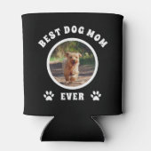 犬最高のの母が撮カスタム影パーソナライズされた 缶クーラー (裏面)