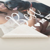 犬最高のの母さんパーソナライズされた シェルパブランケット (3/4)