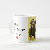 犬最高のの母さん。今まで。Doxie Love Name写真 コーヒーマグカップ (正面左)