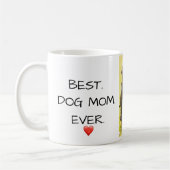 犬最高のの母さん。今まで。Doxie Love Name写真 コーヒーマグカップ (左)