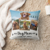 犬最高のの母のホワイトフォトコラージュ クッション (ブランケット)