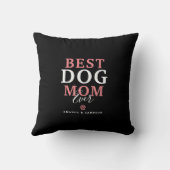 犬最高のの母の写真4パーソナライズされた クッション (裏面)