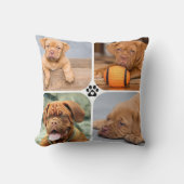 犬最高のの母の写真4パーソナライズされた クッション (正面)