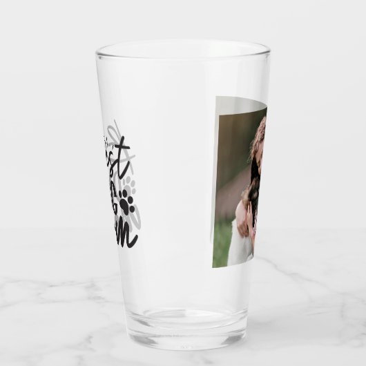 犬最高のの母の写真 タンブラーグラス (左)