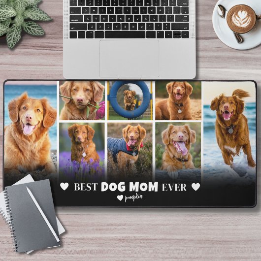 犬最高のの母の写真 デスクマット