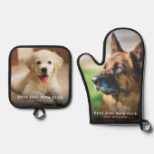 犬最高のの母の写真 鍋つかみ&鍋敷きセット (正面)