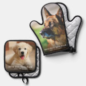 犬最高のの母の写真 鍋つかみ&鍋敷きセット (正面/裏面)