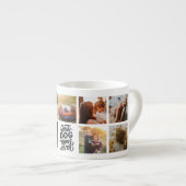 犬最高のの母は写真パーソナライズされたコラージュ エスプレッソカップ (正面右)