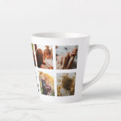 犬最高のの母は写真パーソナライズされたコラージュ カフェラテマグ (右)