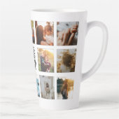犬最高のの母は写真パーソナライズされたコラージュ カフェラテマグ (右)