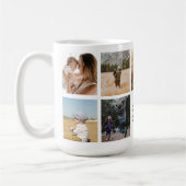 犬最高のの母は写真パーソナライズされたコラージュ コーヒーマグカップ (左)