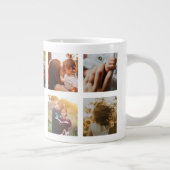 犬最高のの母は写真パーソナライズされたコラージュ ジャンボコーヒーマグカップ (右)