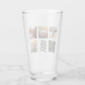 犬最高のの母は写真パーソナライズされたコラージュ タンブラーグラス (裏面)