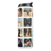 犬最高のの母は写真パーソナライズされたコラージュ タンブラー (回転左)